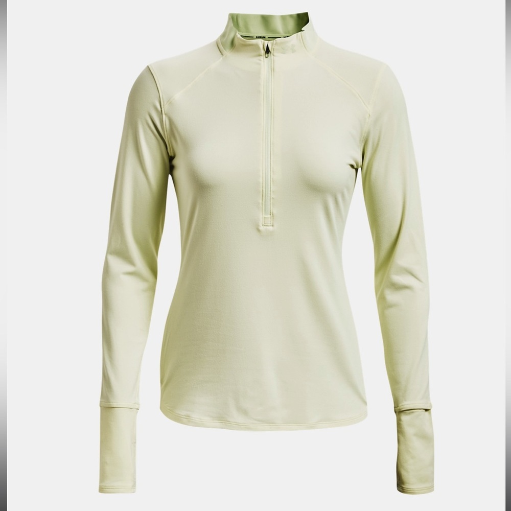 UNDER ARMOUR NEON GREEN LONG SLEEVE SWEATSHIRT WORK OUT TOP SIZE SMALL NEW